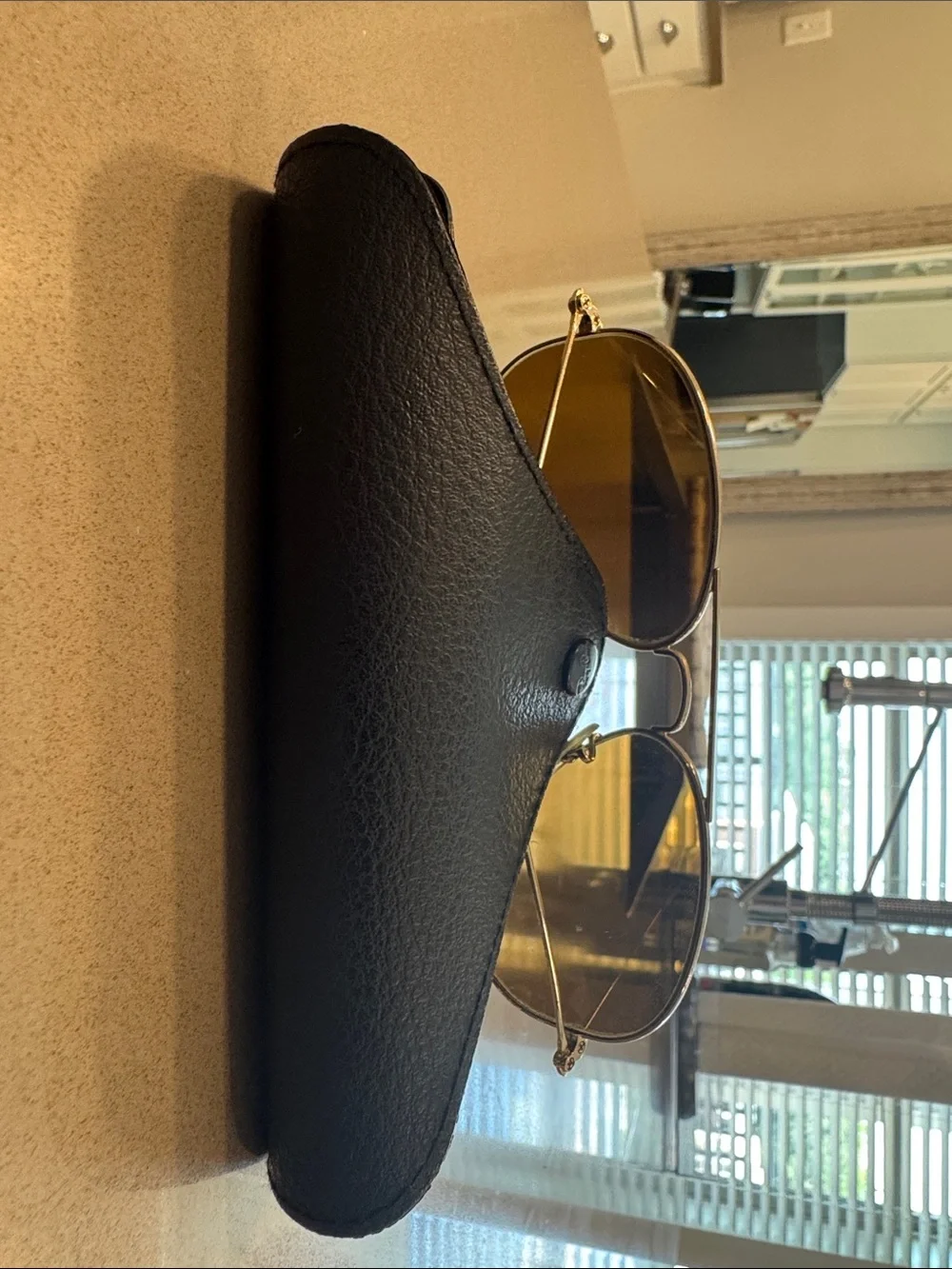 Ray-Ban Aviator Sunglasses in Gold with Brown Lenses